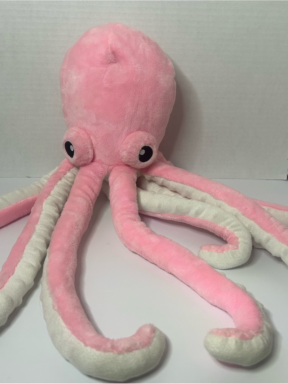 Plush Pink Octopus Stuffed Animal Toy - Soft Cuddly Sea Creature